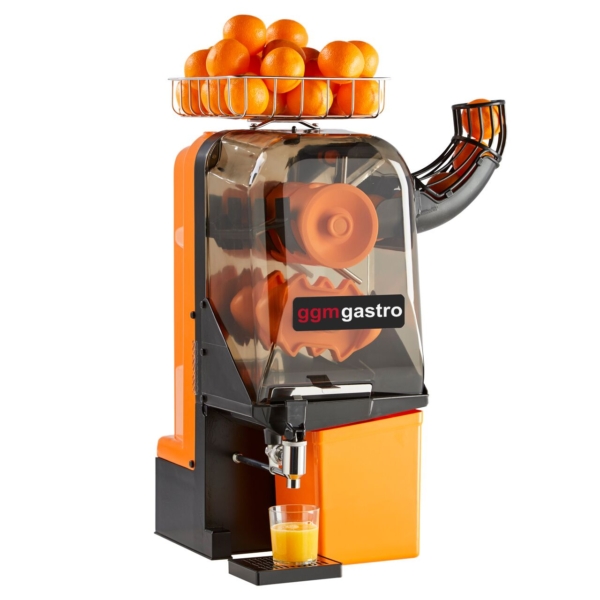 Presse-orange électrique - Orange - Alimentation manuelle en fruits - Robinet de vidange & Mode de nettoyage inclus