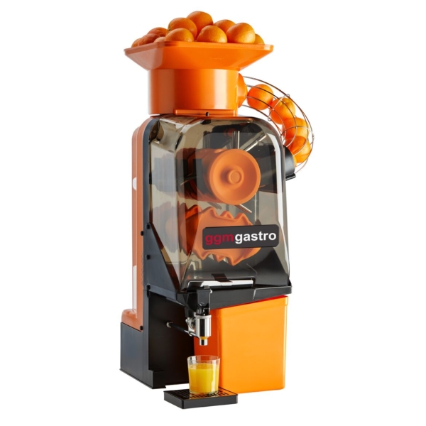 Presse-orange électrique - orange - Alimentation automatique en fruits - Robinet de vidange et mode de nettoyage inclus