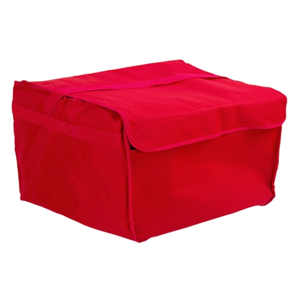 (5 pièces) Sac à pizza / Sac isotherme - pour 8 pizzas familiales - 60x40cm - Rouge