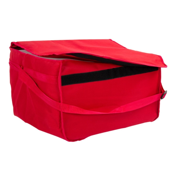 (5 pièces) Sac à pizza / Sac isotherme - pour 8 pizzas familiales - 60x40cm - Rouge