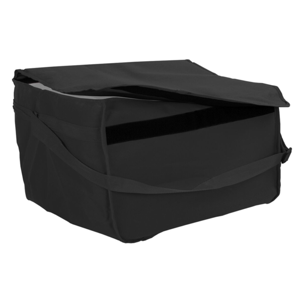 (5 pièces) Sac à pizza / Sac isotherme - pour 8 pizzas familiales - 60x40cm - Noir