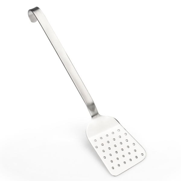 Spatule monobloc percée inox pour Casserole/Rôti - Lot de 4 pièces