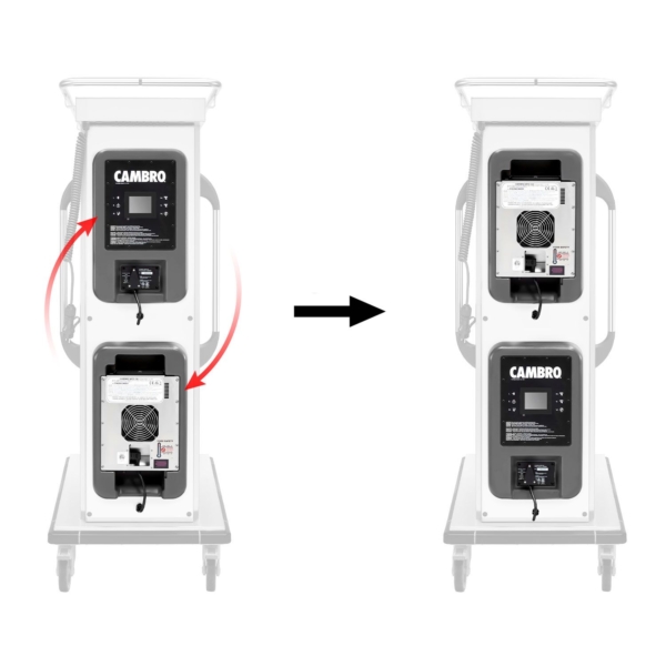 CAMBRO | ProCartUltra 800 - Chariot de transport thermique - Modules chaud et froid - Écran tactile - 8x GN 1/1