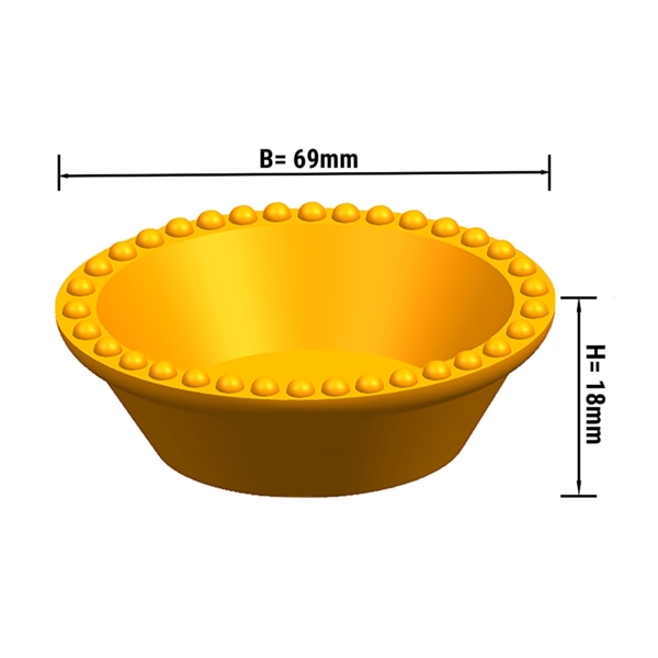 Plaques pour machine à tartelettes TMNP - Forme de tartelette : Rond - Ø 69mm