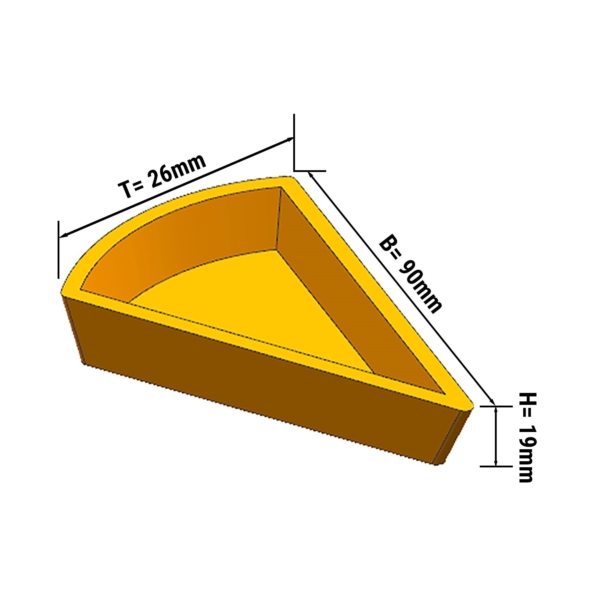 Plaques pour machine à tartelettes TMNP - Moule à tartelettes : Gâteau - 110x60mm