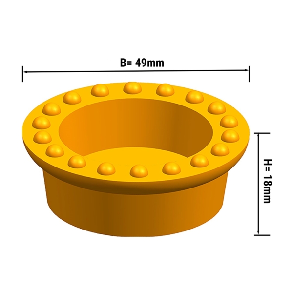 Plaques pour machine à tartelettes TMNP - Forme de tartelette : Rond - Ø 47mm