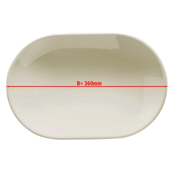 (12 pièces) TEOS - Plateau/Assiette ovale - 36 cm