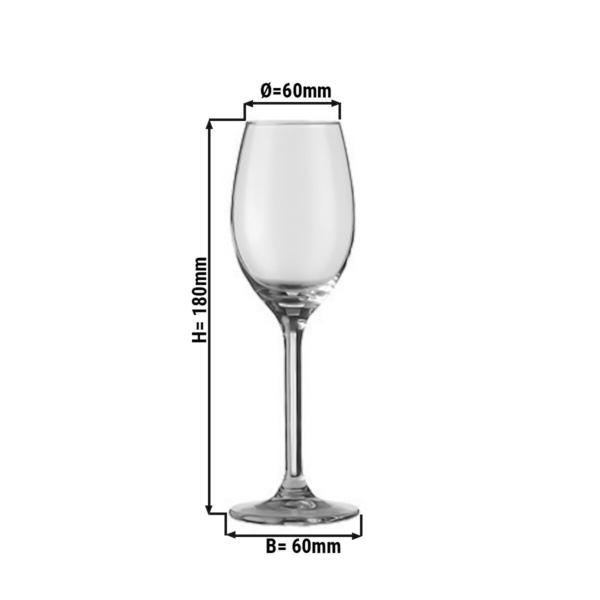 (12 pièces) Verre à Porto/Sherry - ESPRIT - 140 ml - Transparent