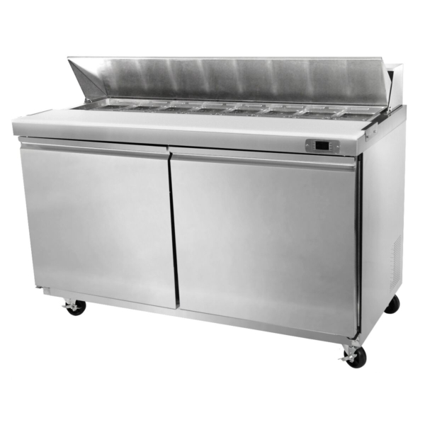 Saladette American Style PREMIUM - 1555mm - 510 litres - 2 portes - incl. 16x bacs GN 1/6