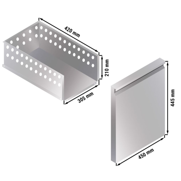 Table réfrigérée pour bar & boissons - 1600x600mm - 235 litres - avec 3 tiroirs & étagères