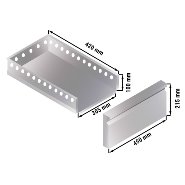 Table réfrigérée pour bar & boissons - 1600x600mm - 235 litres - avec 6 tiroirs & étagères