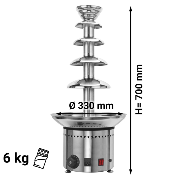 Fontaine à chocolat - 5 étages - hauteur 70 cm