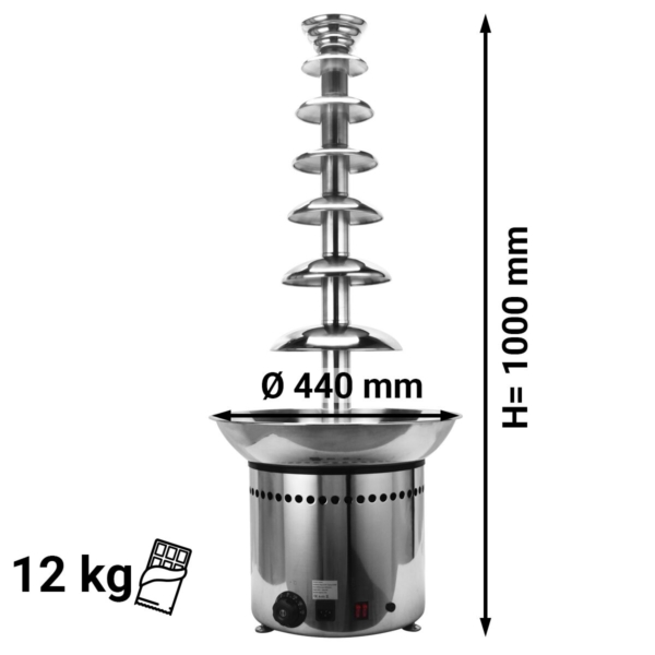 Fontaine à chocolat - 7 étages - Hauteur : 100 cm