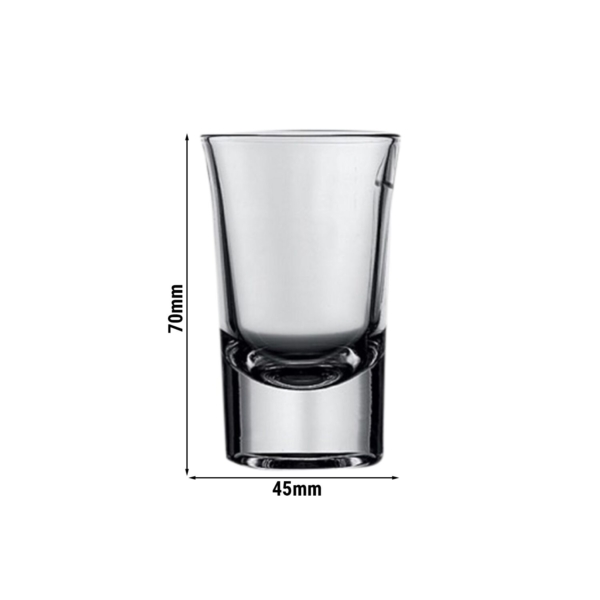 24 pièces - Verre à schnaps Mammoet - BUDGETLINE - 35 ml