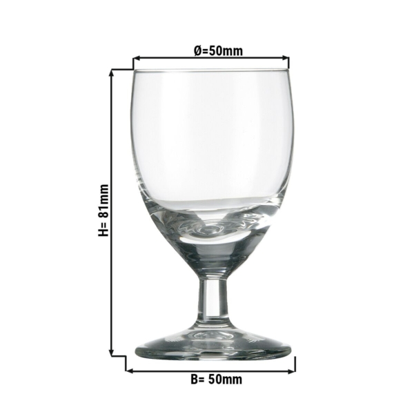 (12 pièces) Verre à déclic - GILDE - 60 ml