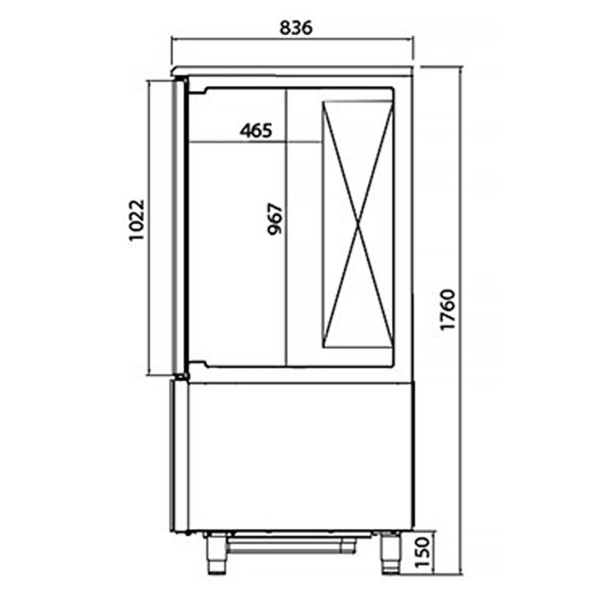 Congélateur rapide - Écran tactile - 315 litres - 10x GN 1/1 ou EN 60x40