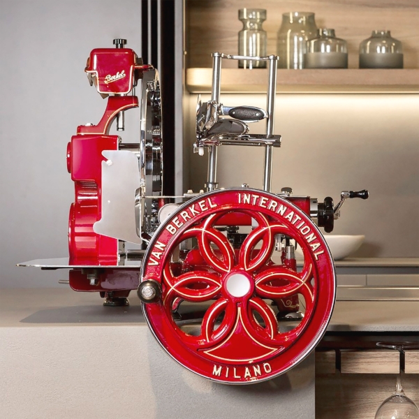 BERKEL | Machine à volant B114 - Lame : Ø 319mm - Rouge - avec socle inclus