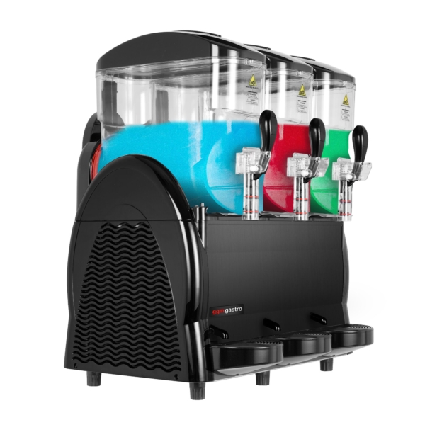 Machine à slush - 3x 12 litres - Noir