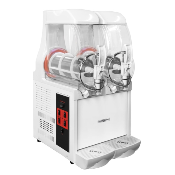 Machine à slush - 2x 10 litres - 670 Watt - Blanc