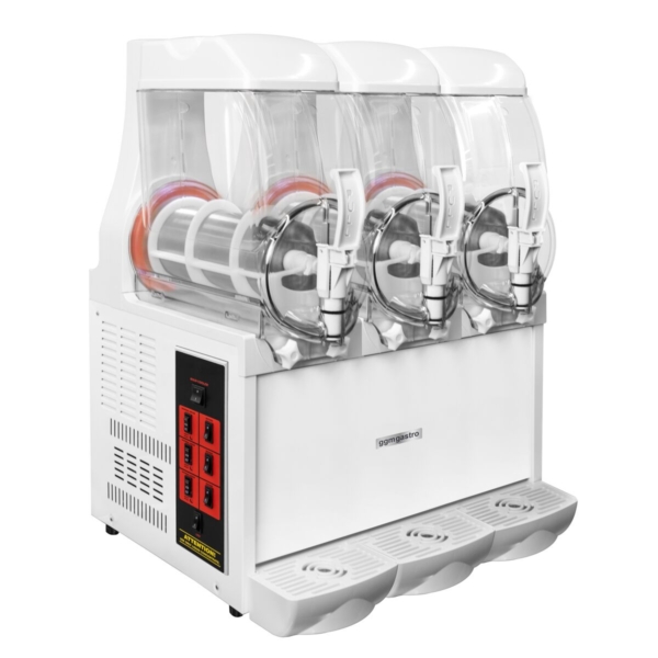 Machine à slush - 3x 10 Litres - 950 Watt - Blanc