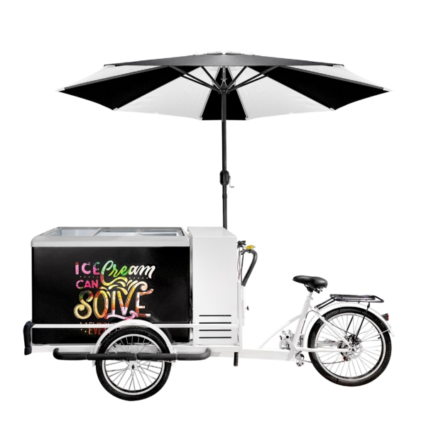 Vélo à glace - avec écran éclairé par LED - pour 7x 5 litres de bacs à glace