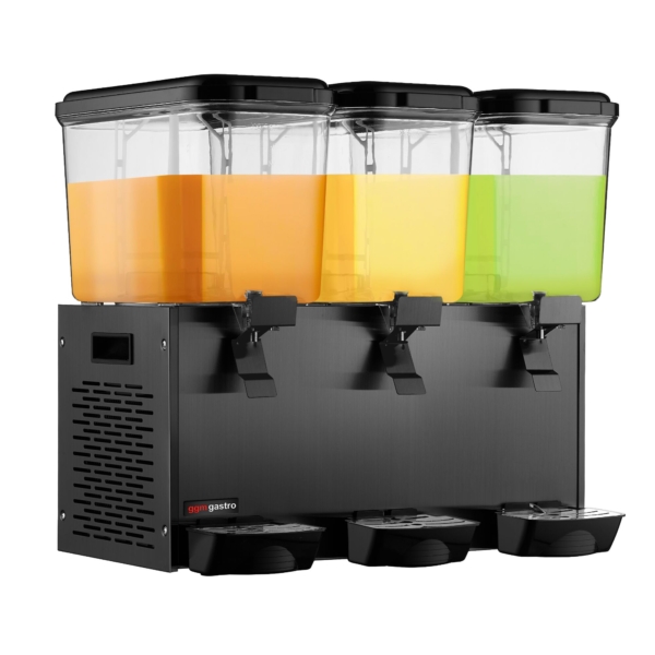 Distributeur de jus - 3x 18 litres - Noir