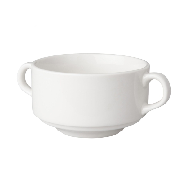 (6 pièces) BUDGETLINE - Tasse à soupe Mammoet - 300ml - Blanc