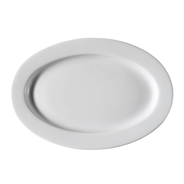 (6 pièces) PERA Blanc - Assiette ovale - Ø 18 cm