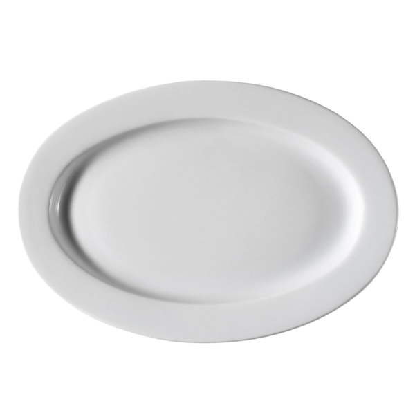 (6 pièces) PERA Blanc - Assiette ovale