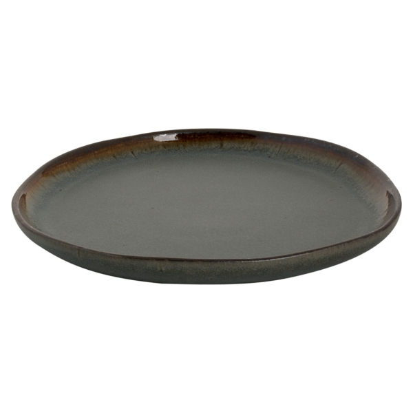 (6 pièces) DAVIDE - Assiette plate - Ø 22 cm - Marron