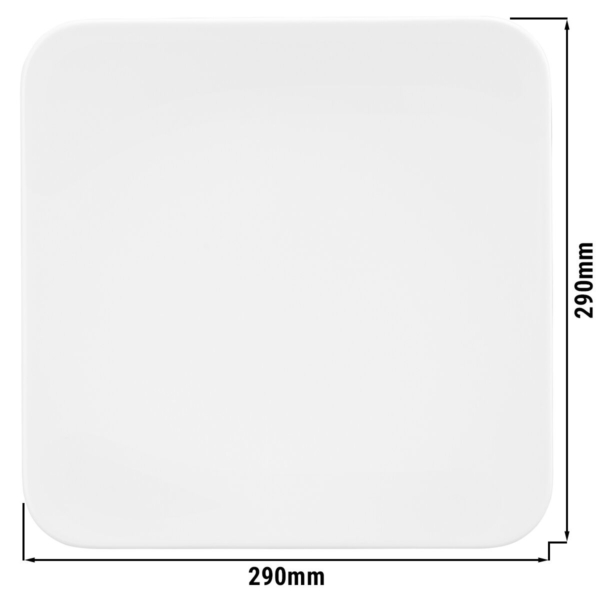 (4 pièces) SELTMANN WEIDEN | Assiette plate rectangulaire - 290x290mm