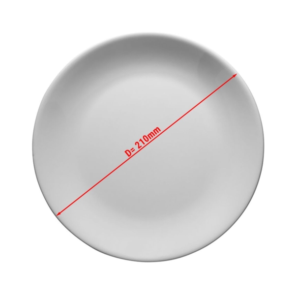 (12 pièces) ENTity - Assiette plate - Ø 21 cm