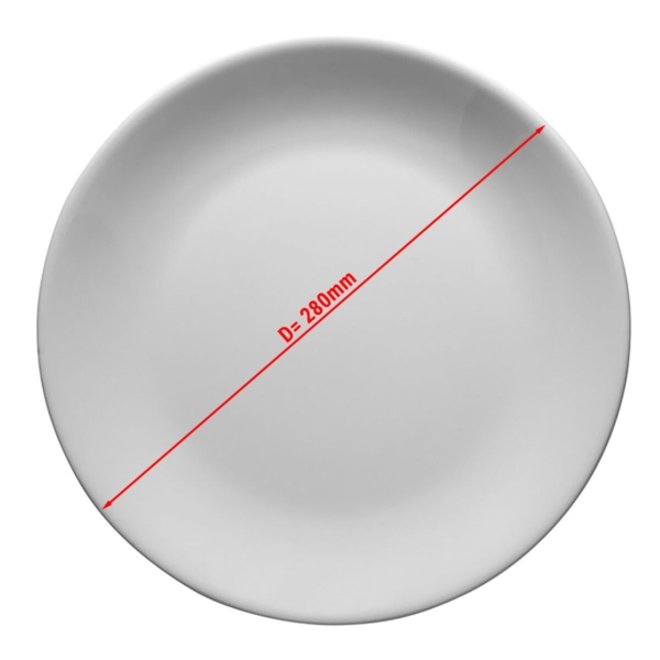 (12 pièces) ENTity - Assiette plate - Ø 28 cm