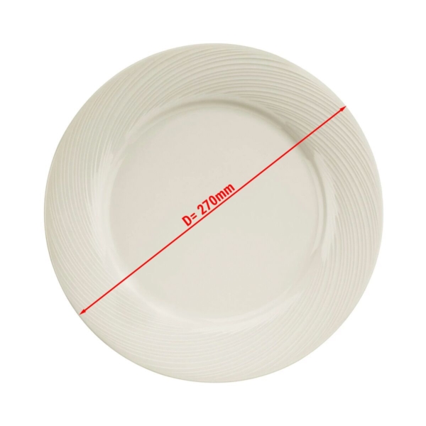 (24 pièces) SEMPRE - Assiette Plat - Ø 27 cm