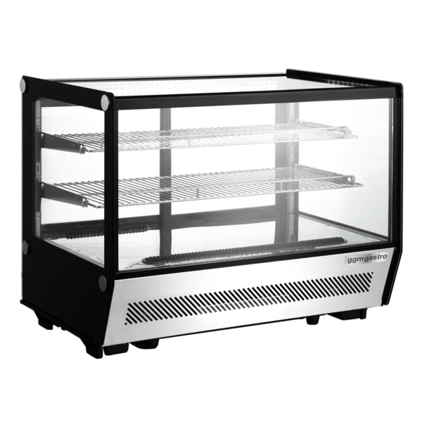 Vitrine réfrigérée de table - 160 litres - 880mm - rectangulaire - avec 2 étagères