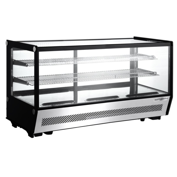 Vitrine réfrigérée de table - 200 litres - 1220mm - rectangulaire - avec 2 étagères