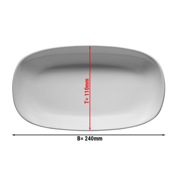 (12 pièces) ENTity - assiette ovale - 24 cm