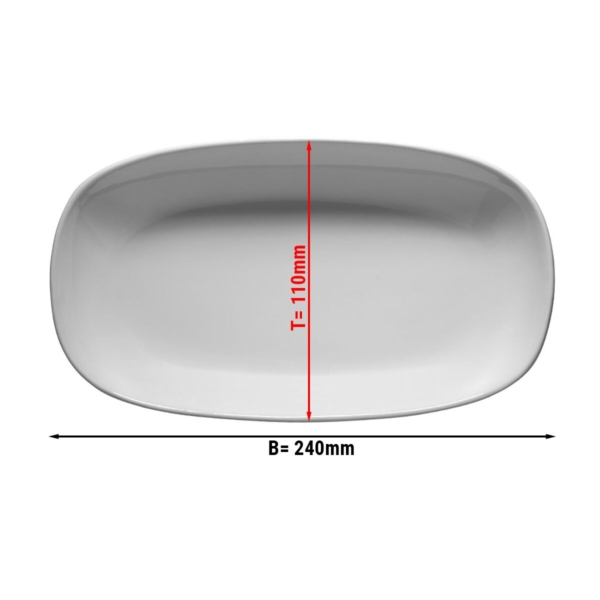 (24 pièces) ENTity - Assiette ovale - 24 cm