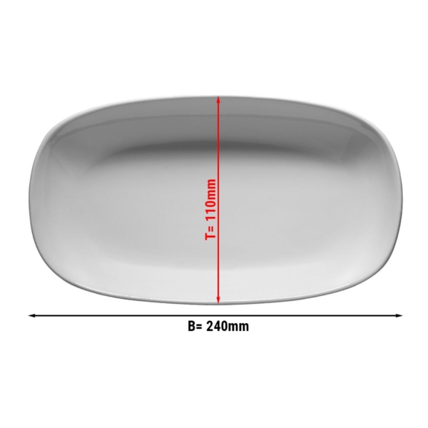 (6 pièces) ENTity - Assiette ovale - 24 cm