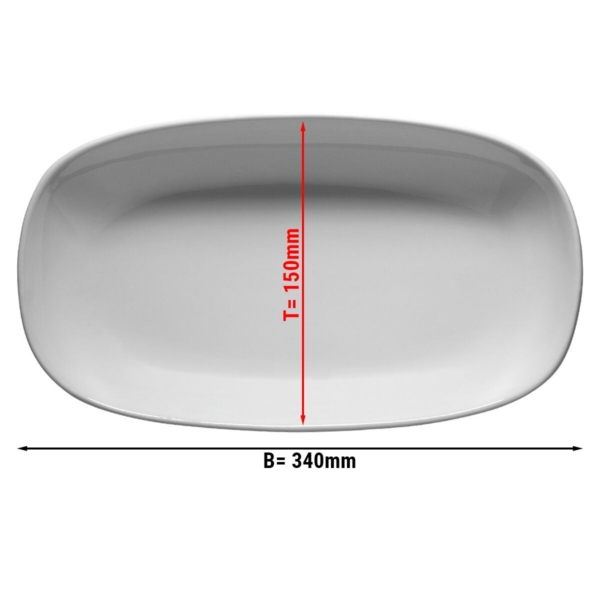 (24 pièces) ENTity - assiette ovale - 34 cm