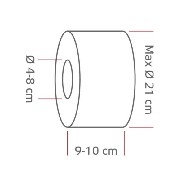 Distributeur de papier toilette pour gros rouleaux - Acier inoxydable