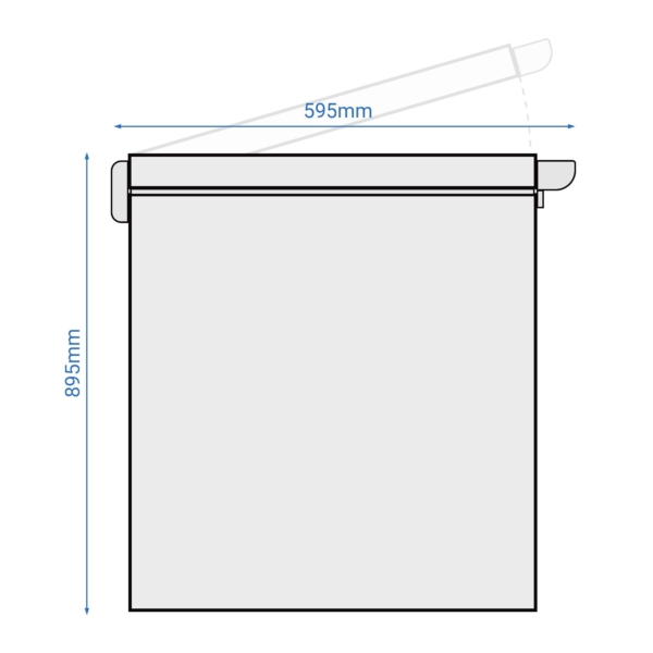 Congélateur bahut - 550x595mm - 100 litres - Couvercle plastique