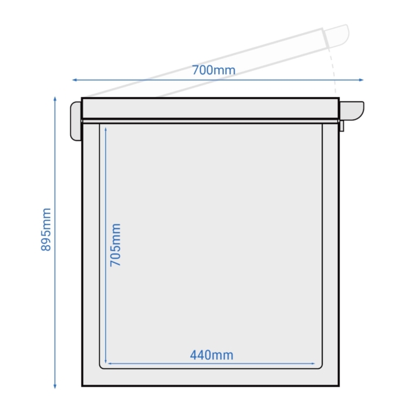 Congélateur bahut - 985mm - 236 litres - Couvercle inox - Séparateur inclus