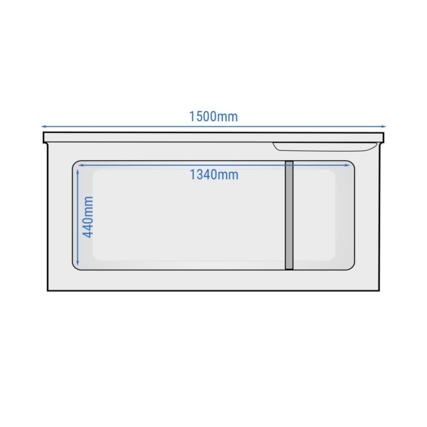 Congélateur bahut - 1500mm - 388 litres - Couvercle plastique - Séparateur inclus