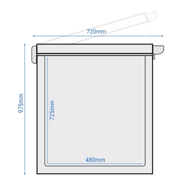 Congélateur bahut - 1800mm - 534 litres - Couvercle inox - Séparateur inclus