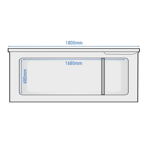 Congélateur bahut - 1800mm - 534 litres - Couvercle inox - Séparateur inclus