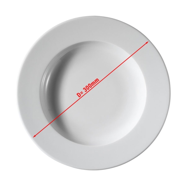 (12 pièces) PERA Blanc - Assiette creuse - Ø 30 cm