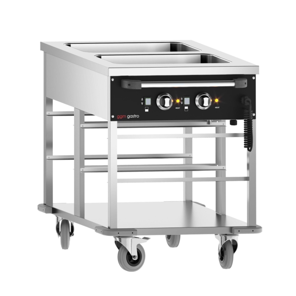 Bain-marie thermique - 2 x GN 1/1 - température de la cuve réglable séparément