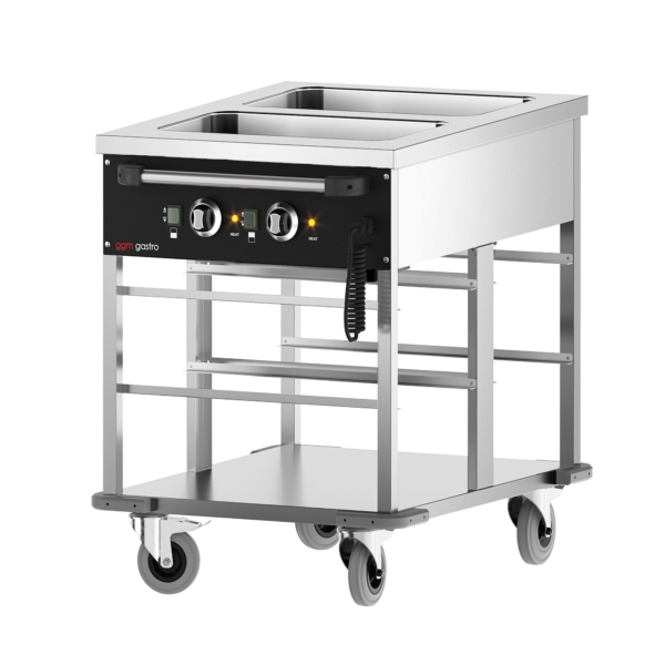 Bain-marie thermique - 2 x GN 1/1 - température de la cuve réglable séparément