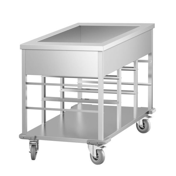 Chariot bain-marie - 3 x GN 1/1